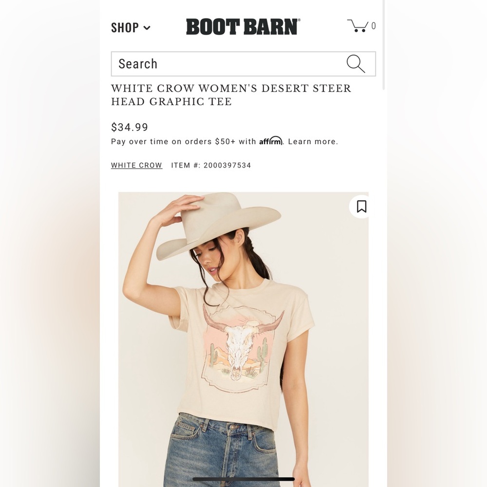 Women’s western Tshirt